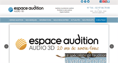 Desktop Screenshot of espace-audition.com