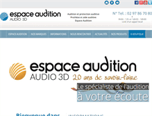 Tablet Screenshot of espace-audition.com